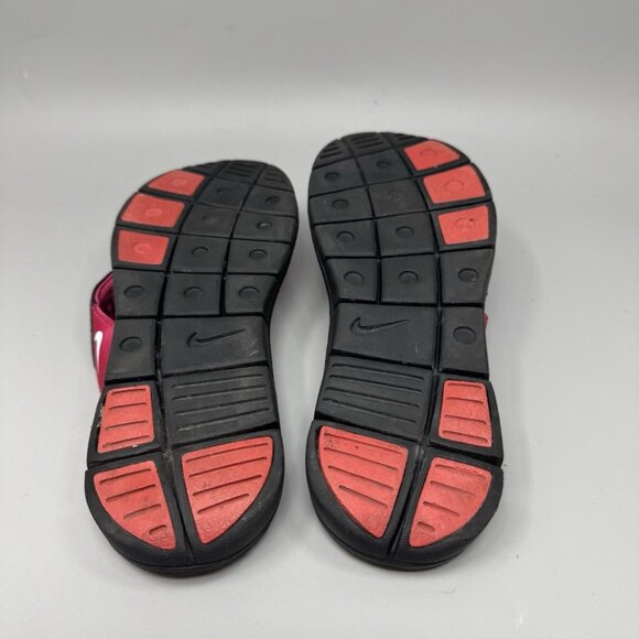 Nike Womens Comfort Footbed Sandal Size 9 Black Pink Thong Slide Flip Flop Shoe - Picture 7 of 7